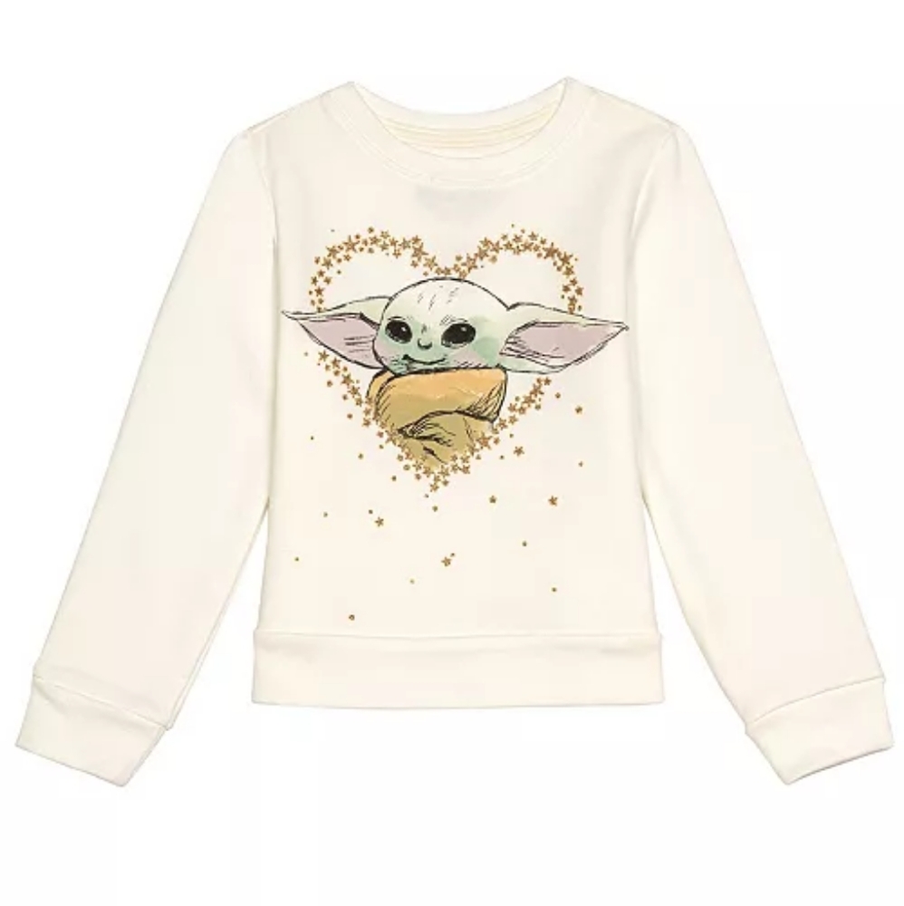 Star Wars Baby Yoda long sleeve fleece top